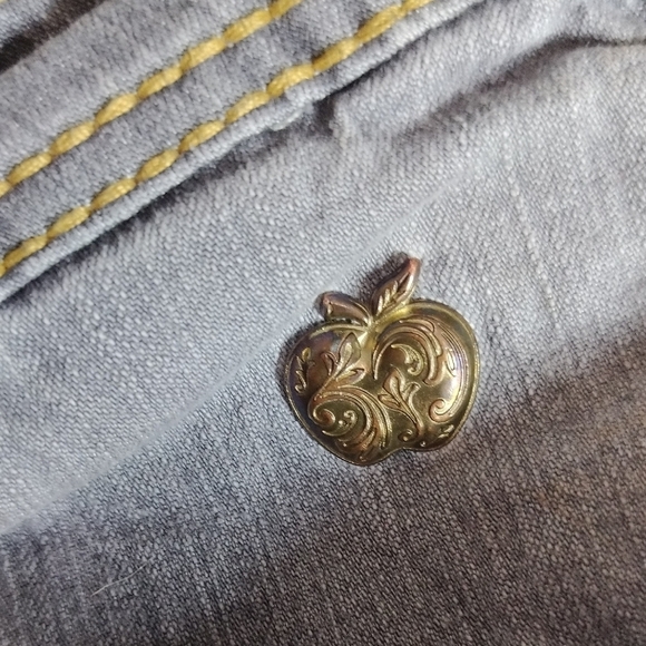 Apple Bottoms Gray Jean Shorts Distressed Style - Picture 3 of 5